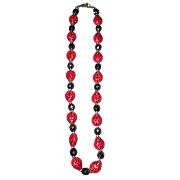 Jewelry - 𝅺LADYBUG necklace, homemade, NEW